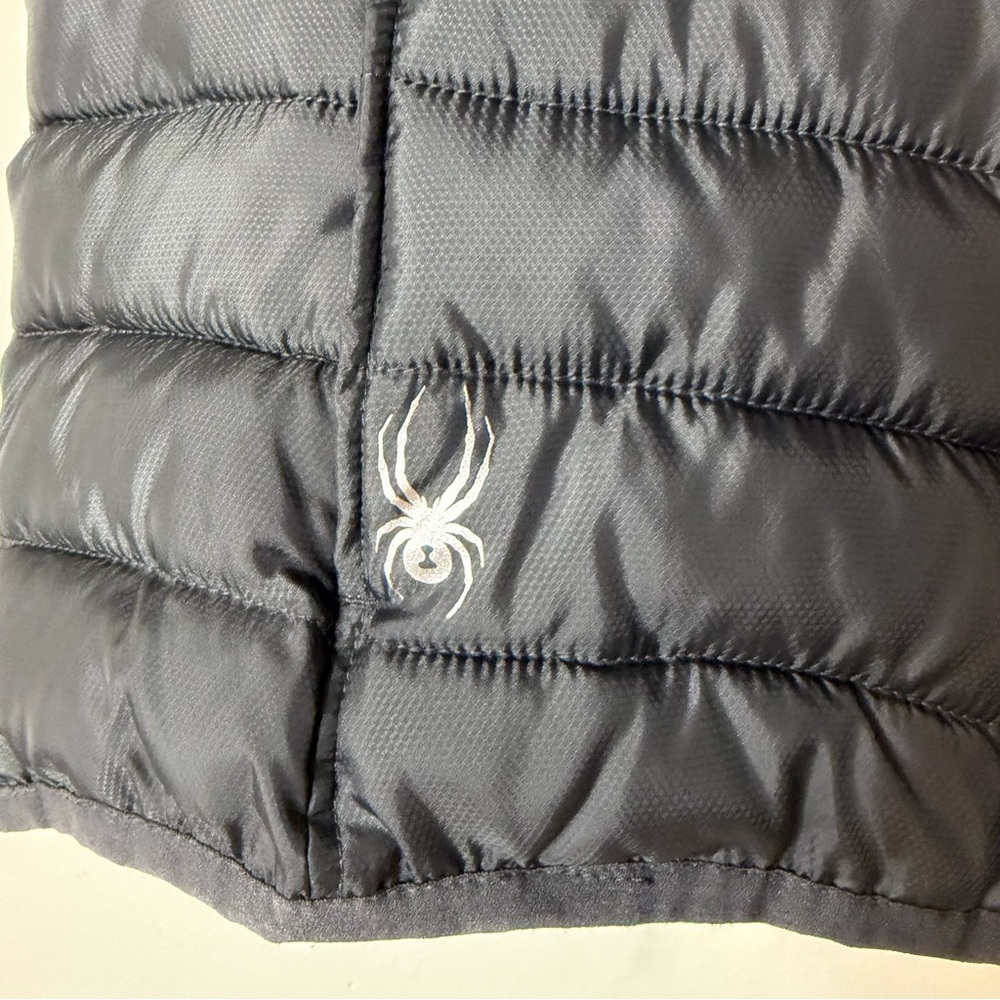Spyder Women's Supreme Dark Grey Puffer Vest View 2